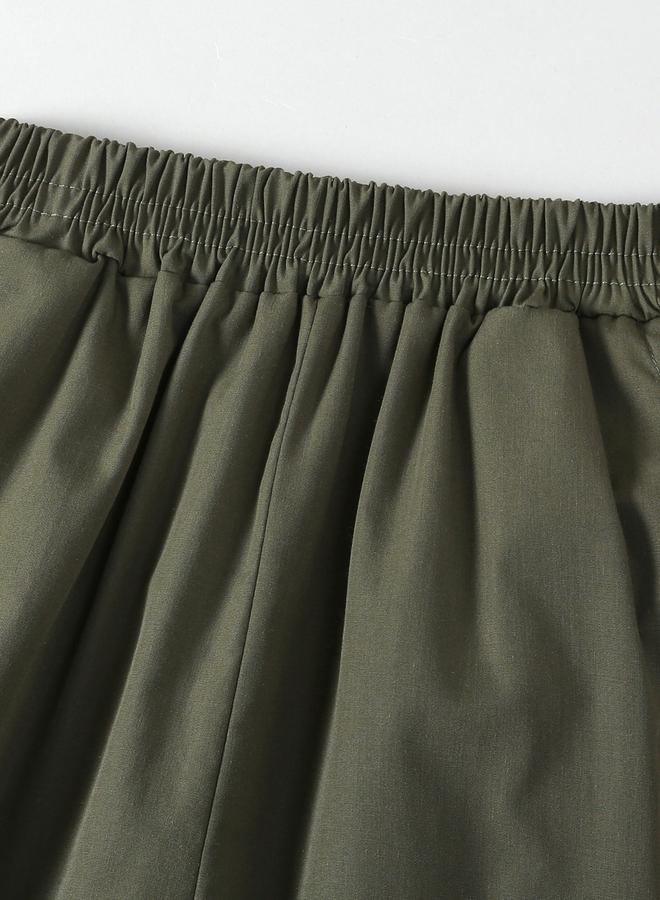 Take Two Girls Solid Elastic Waist Pocket Detail Pants - Image 2